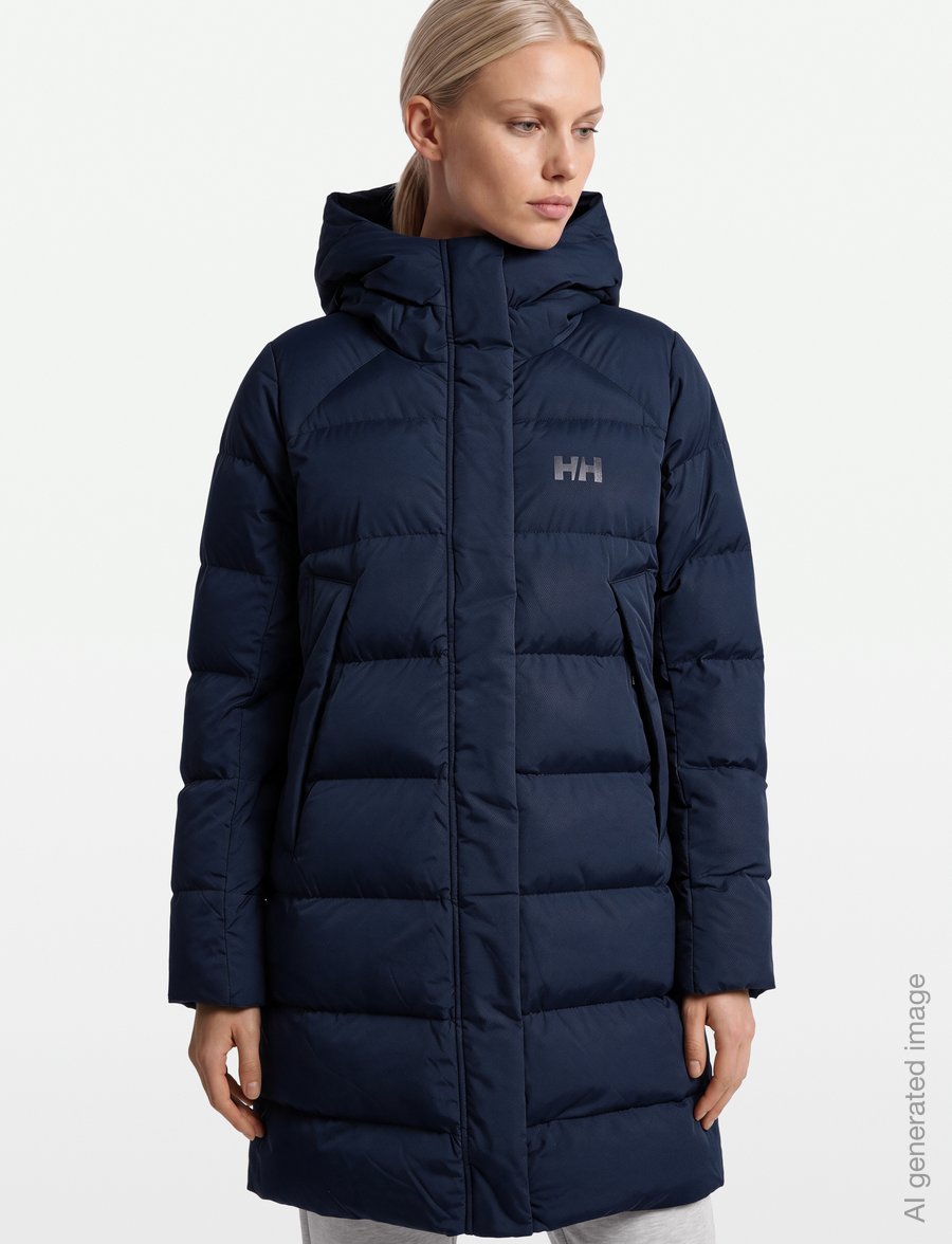 Helly Hansen - W ALOURA PUFFY PARKA - jacken - navy - 3