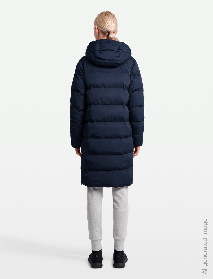 Helly Hansen - W ALOURA PUFFY PARKA - jacken - navy - 4