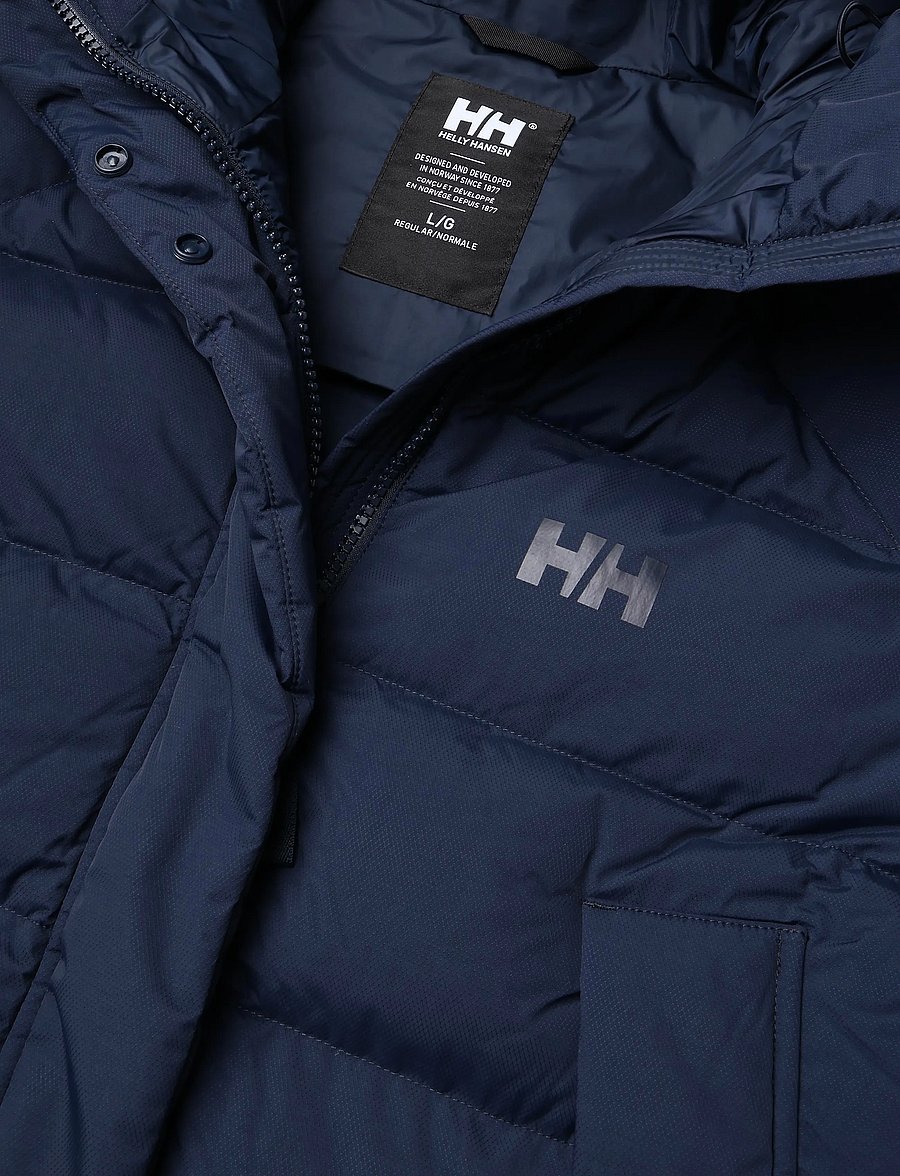 Helly Hansen - W ALOURA PUFFY PARKA - parkasjackor - navy - 2
