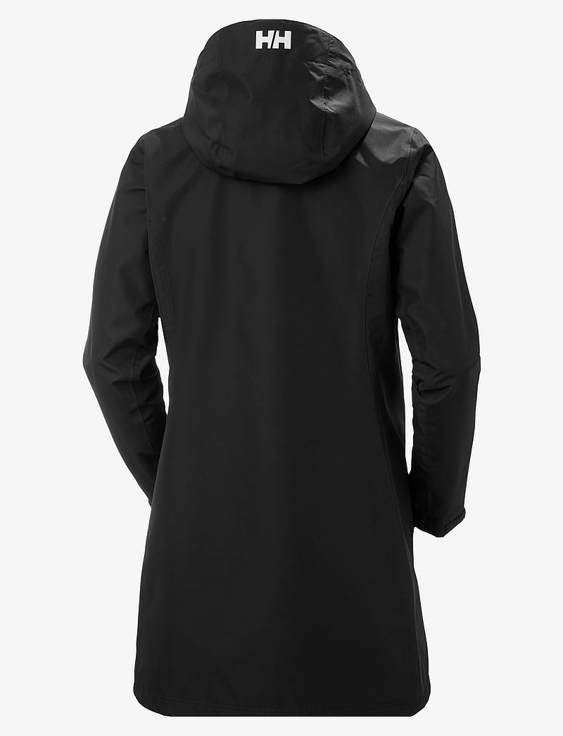 Helly Hansen - W LONG BELFAST JACKET - parkas - black - 2
