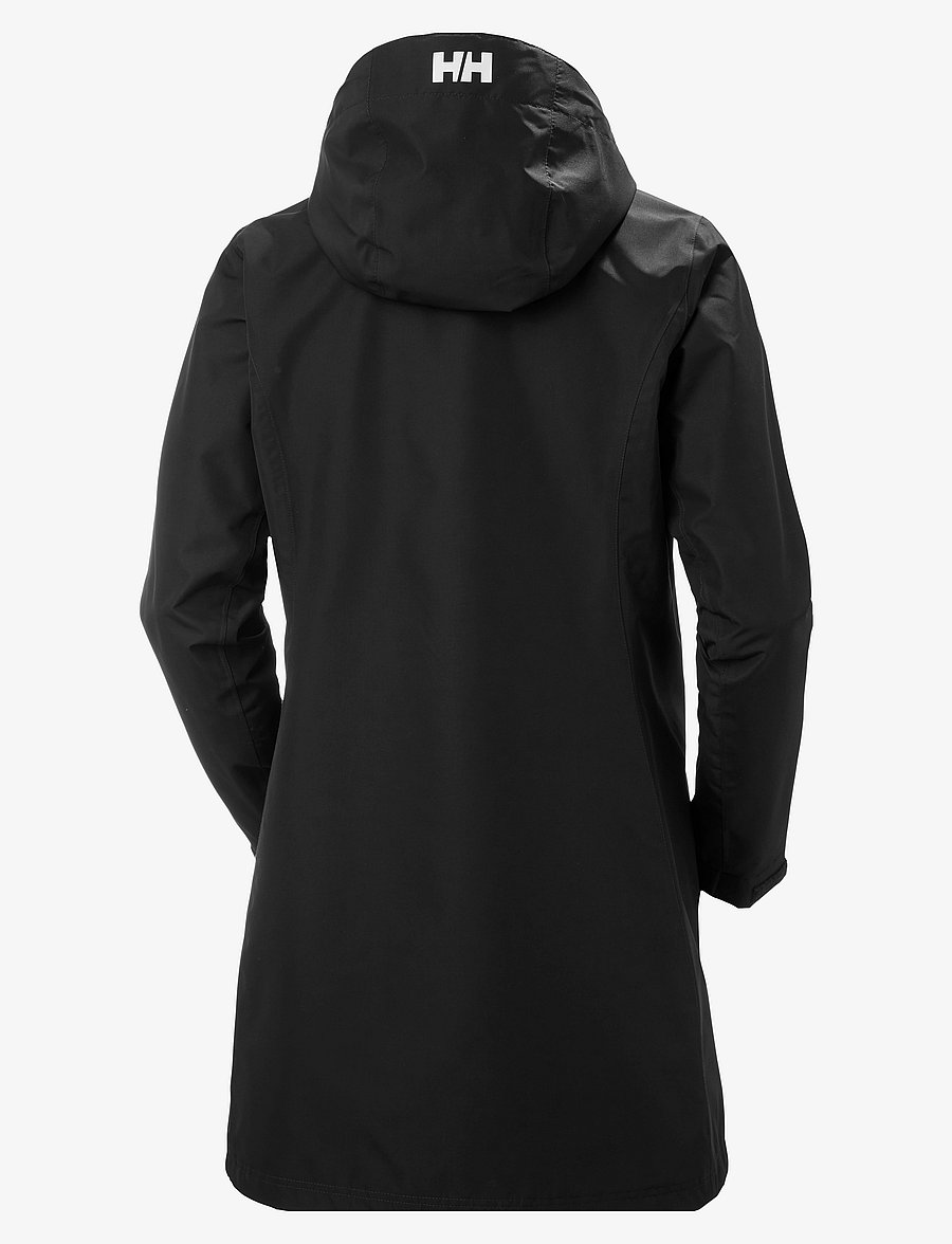 Helly Hansen - W LONG BELFAST JACKET - parkas - black - 2