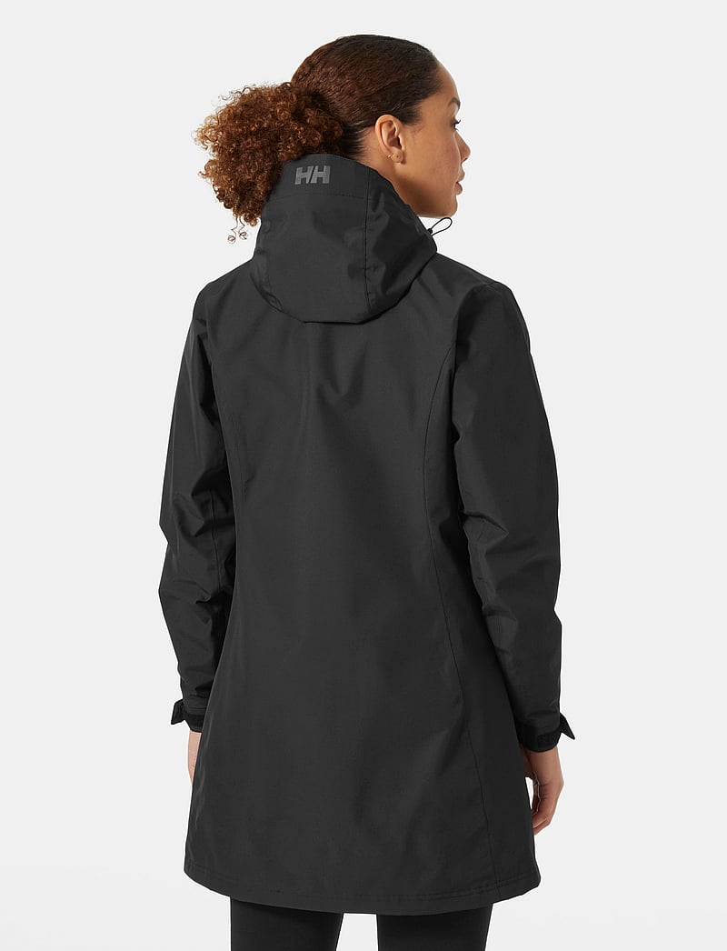 Helly Hansen - W LONG BELFAST JACKET - parkas - black - 3