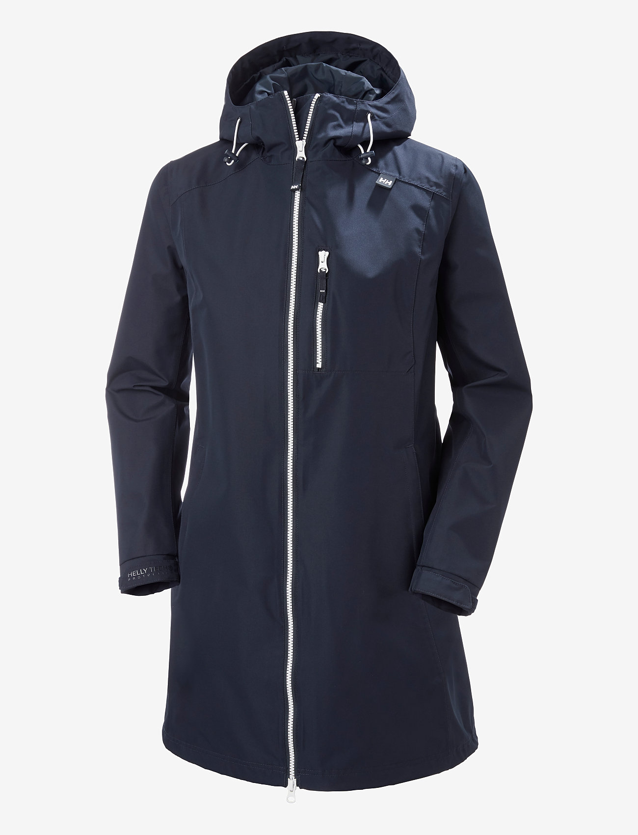 Helly Hansen - W LONG BELFAST JACKET - rain coats - navy - 1