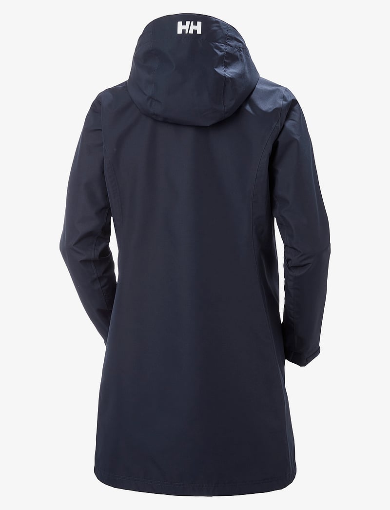 Helly Hansen - W LONG BELFAST JACKET - parkas - navy - 2