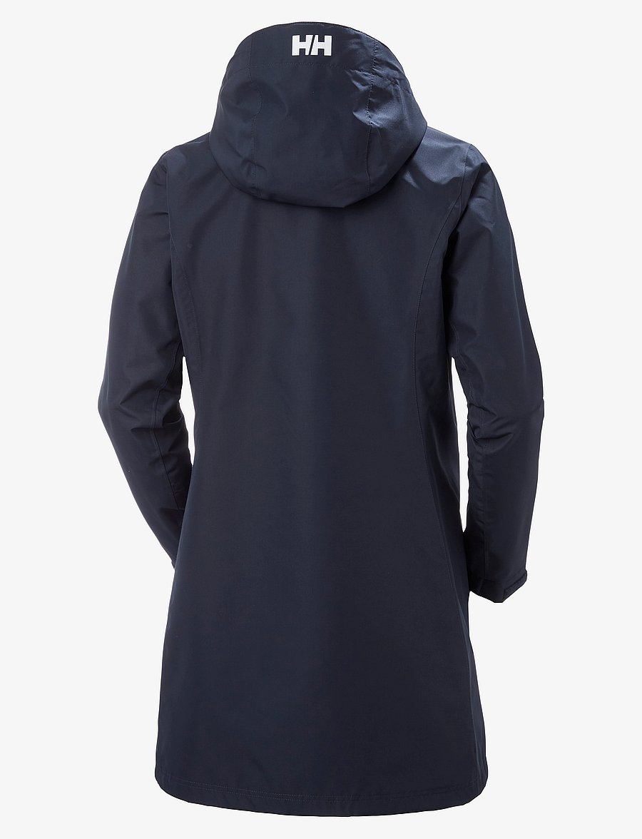Helly Hansen - W LONG BELFAST JACKET - parkas - navy - 2