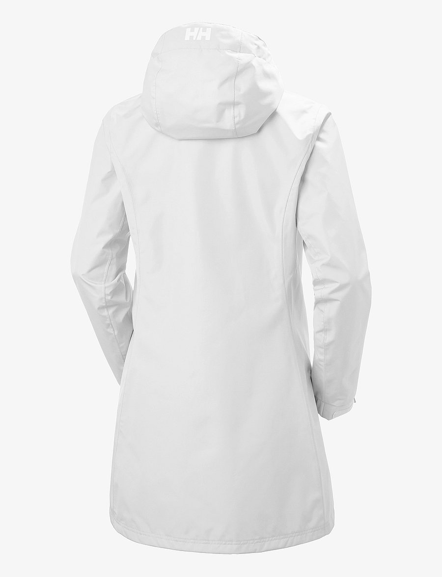 Helly Hansen - W LONG BELFAST JACKET - regnjakker - white - 1