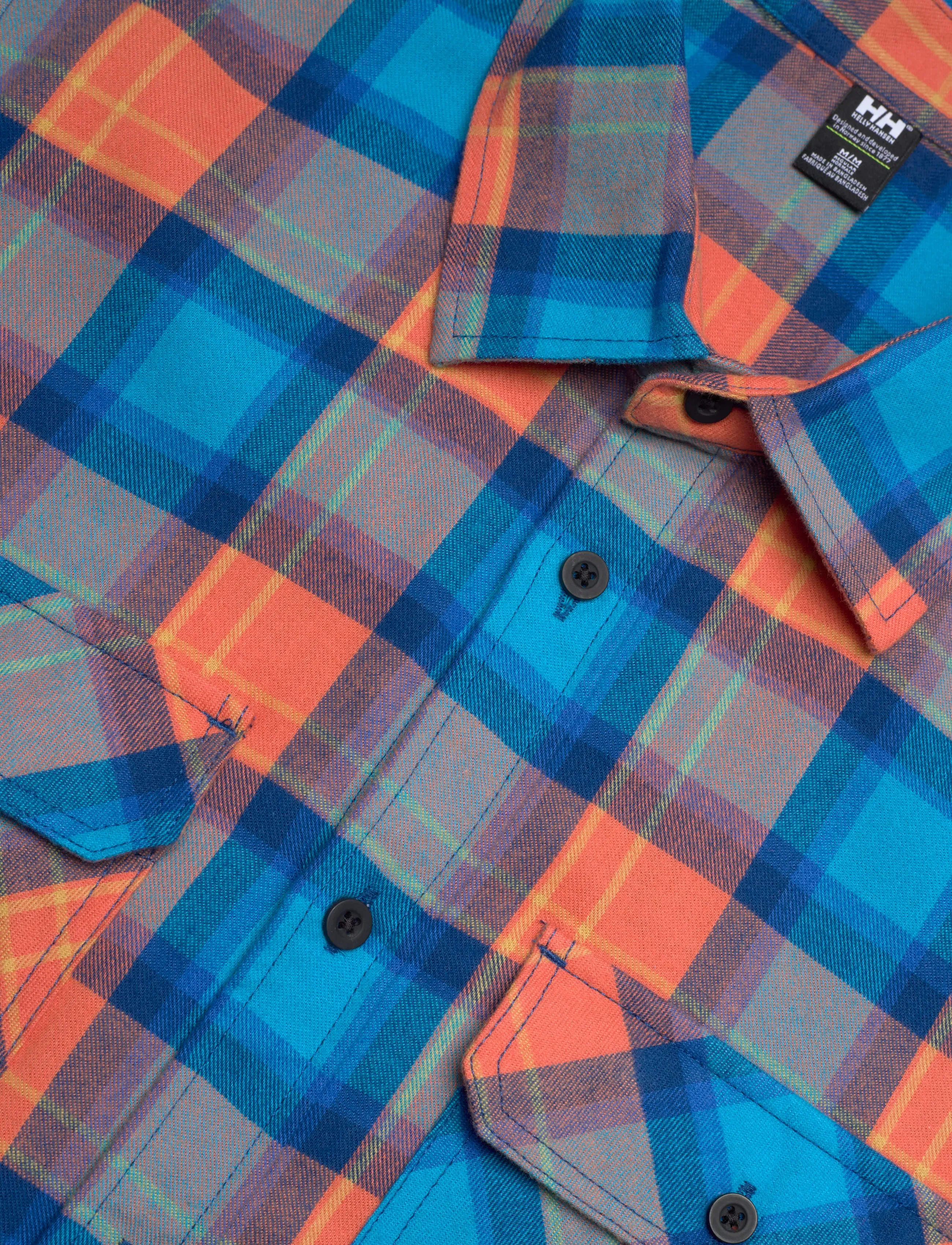 Helly Hansen - LOKKA FLANNEL LS SHIRT - casual hemden - bonfire fje - 3