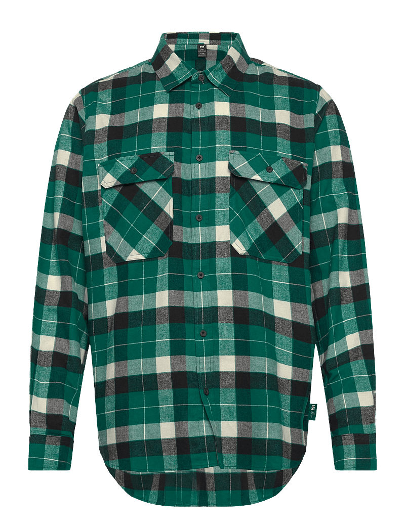 Helly Hansen - LOKKA FLANNEL LS SHIRT - casual skjorter - emerald box - 0
