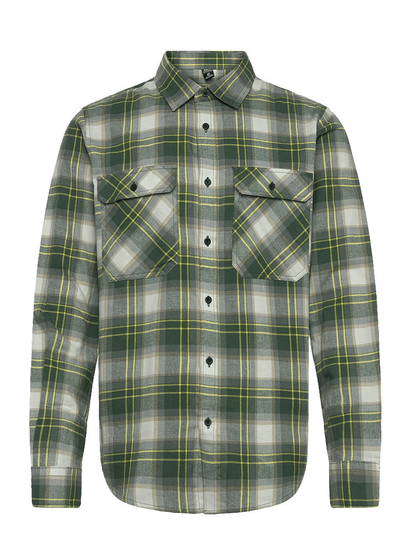 Helly Hansen - LOKKA FLANNEL LS SHIRT - casual shirts - jungle gree - 0