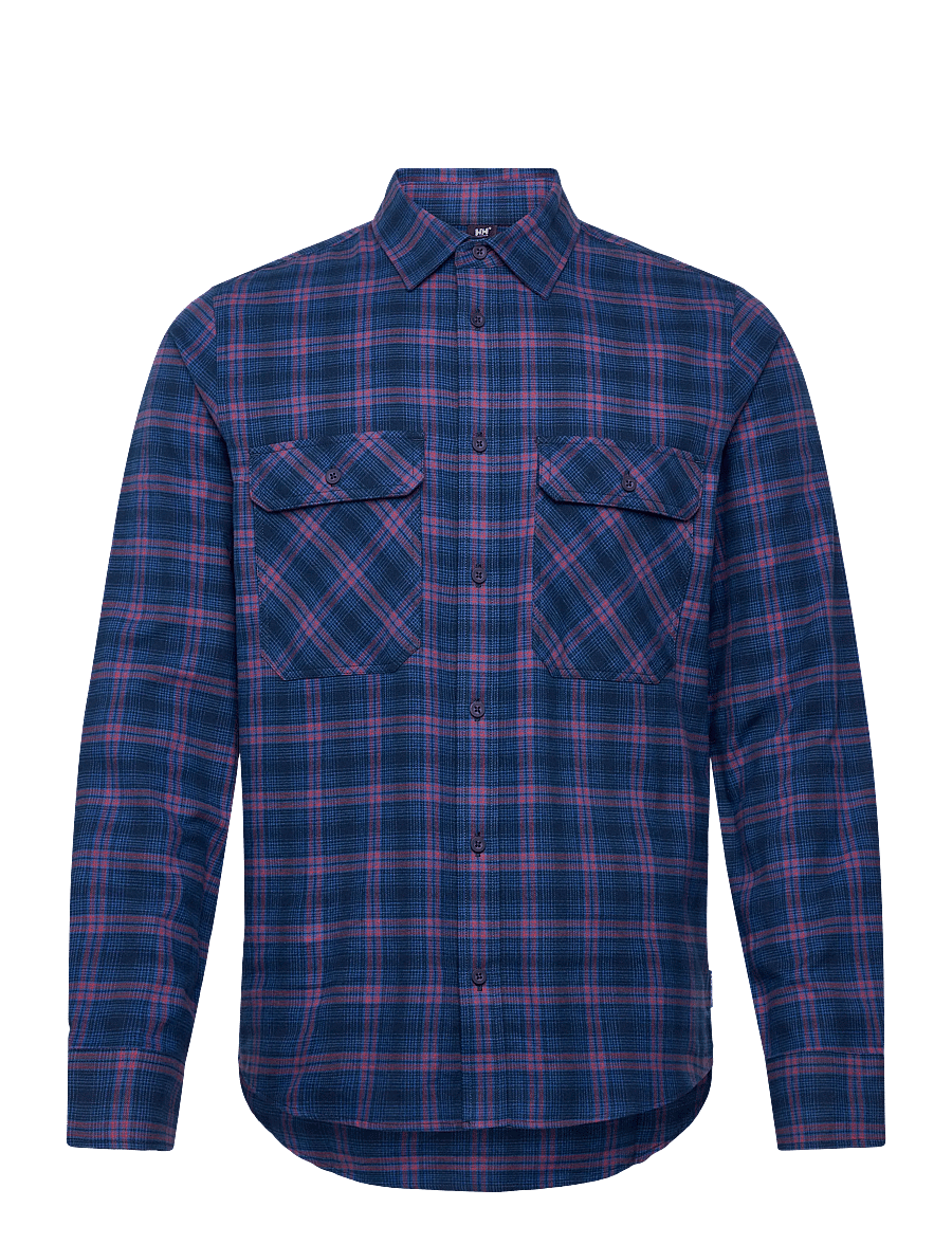 Helly Hansen - LOKKA FLANNEL LS SHIRT - vabaajasärgid - ocean classic - 0