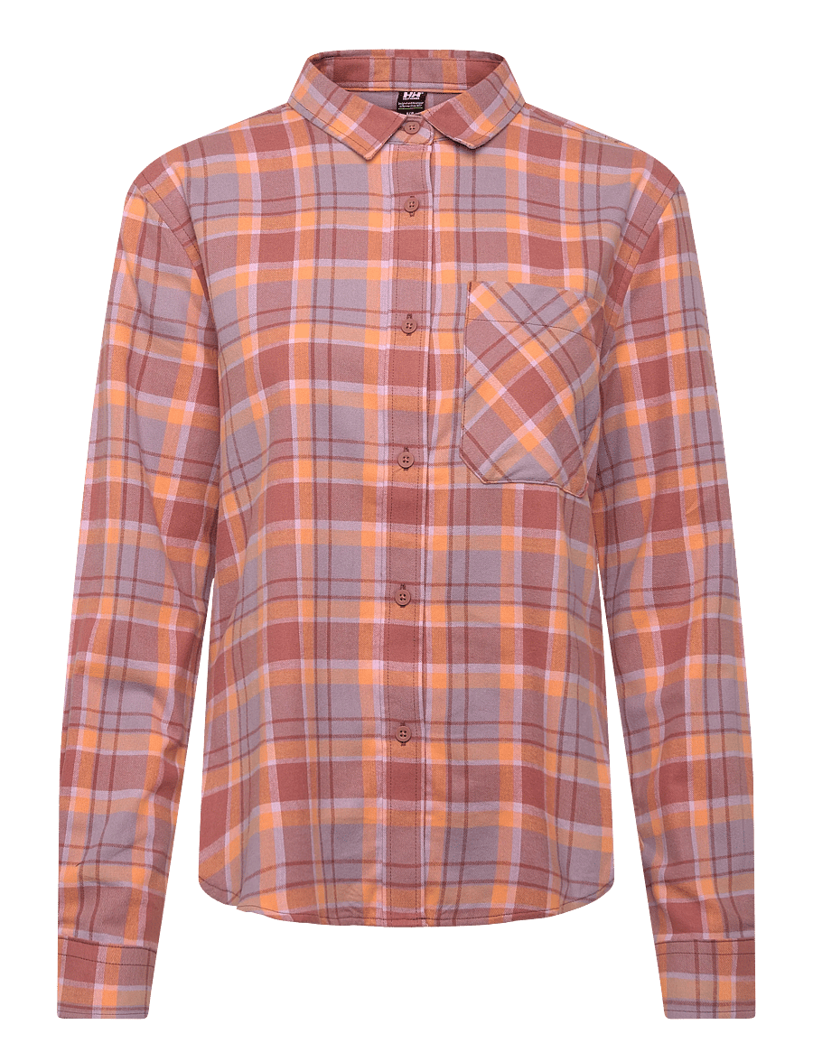Helly Hansen - W LOKKA FLANNEL LS SHT - särgid - cedarwood f - 0