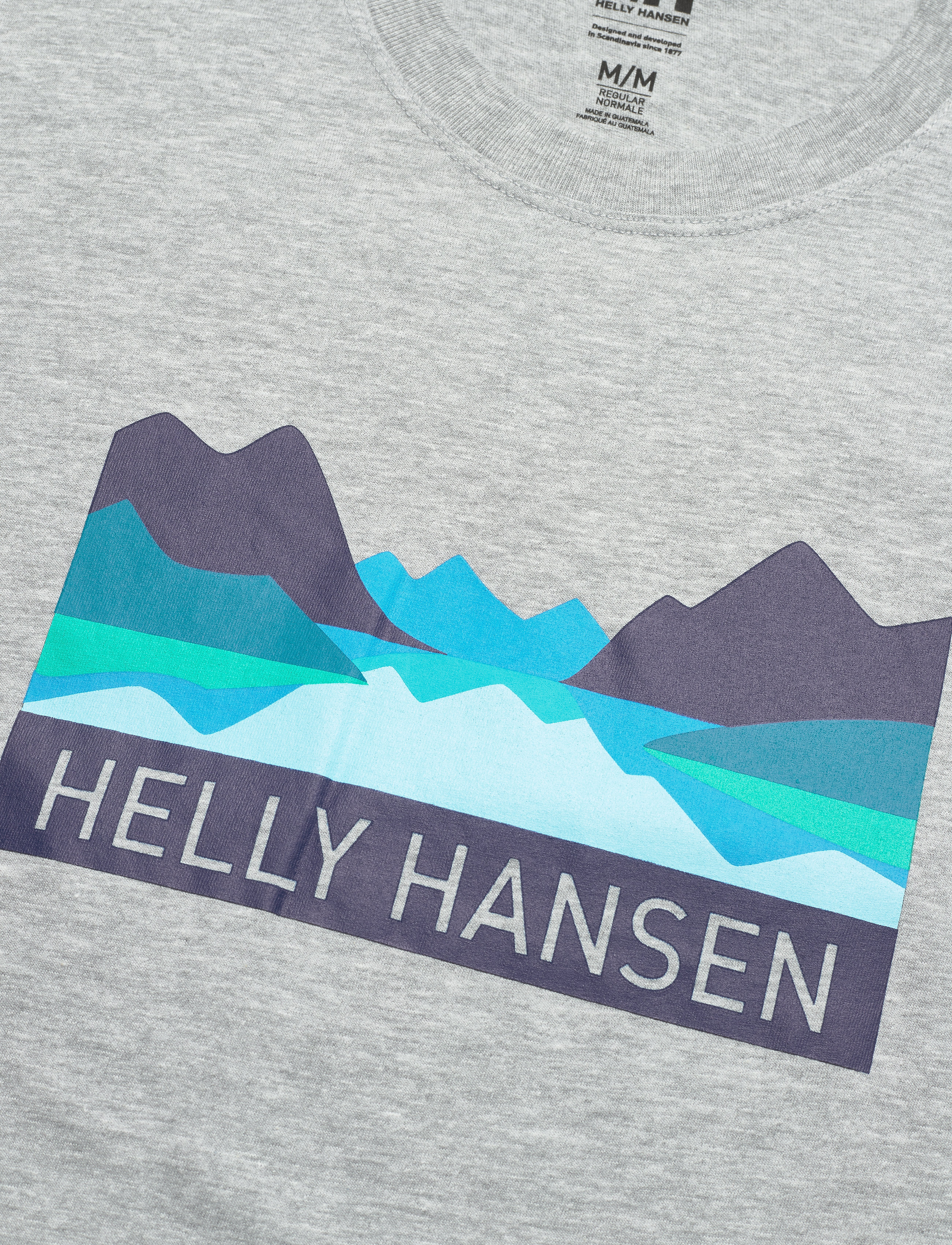 Helly Hansen - NORD GRAPHIC T-SHIRT - grey melange - 2