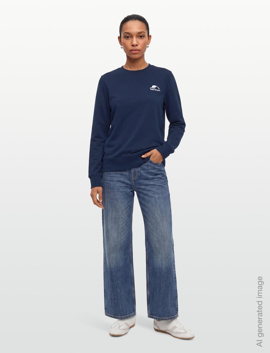 Helly Hansen - W NORD GRAPHIC SWEATSHIRT - Överdelar - ocean - 0