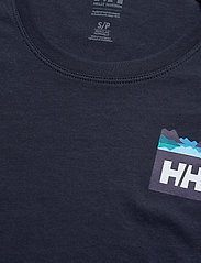 Helly Hansen - W NORD GRAPHIC DROP T-SHIRT - t-shirts - navy - 4