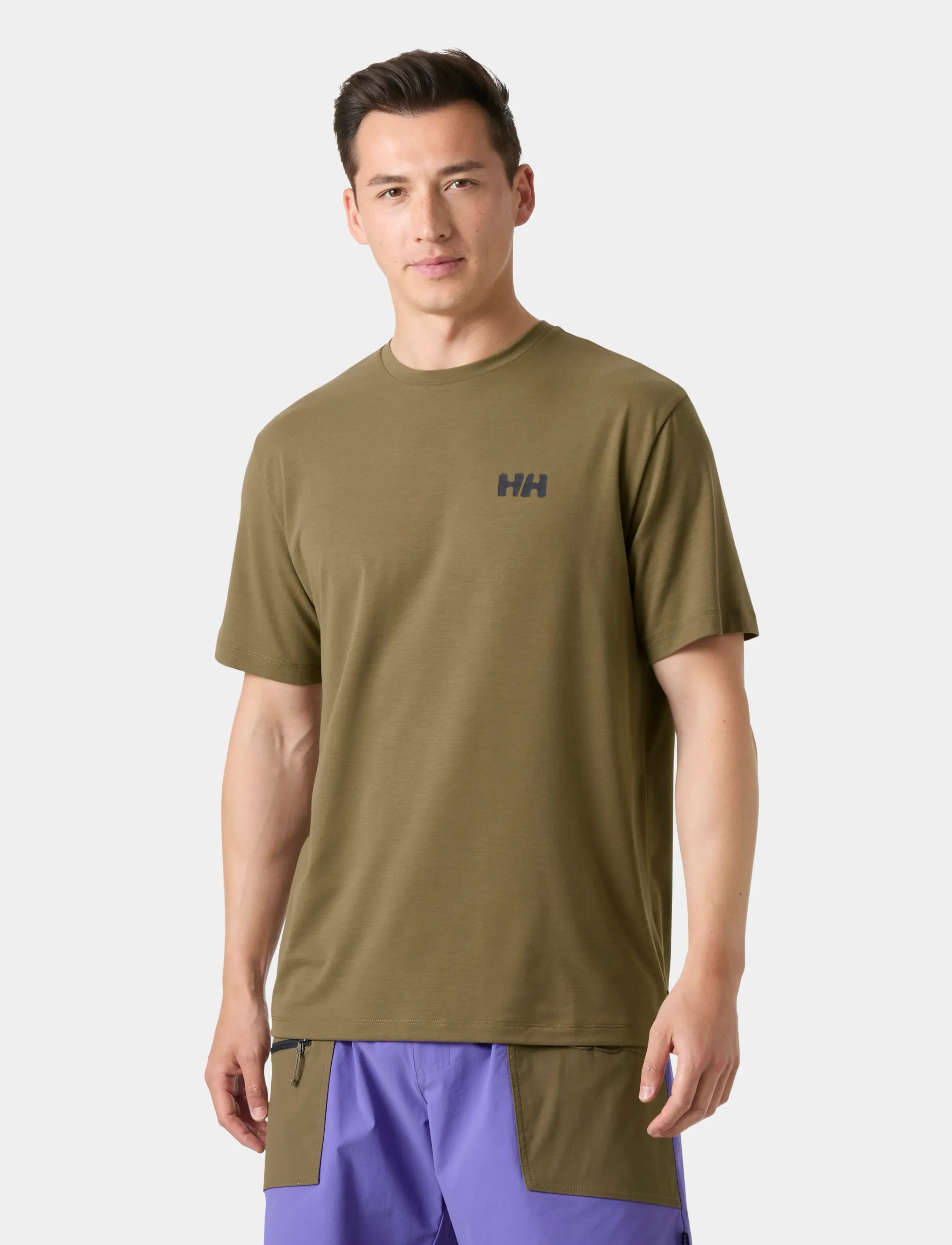 Helly Hansen Skog Graphic T-Shirt, Mænd, Grafisk T-Shirt, Kakigrøn, Str: S