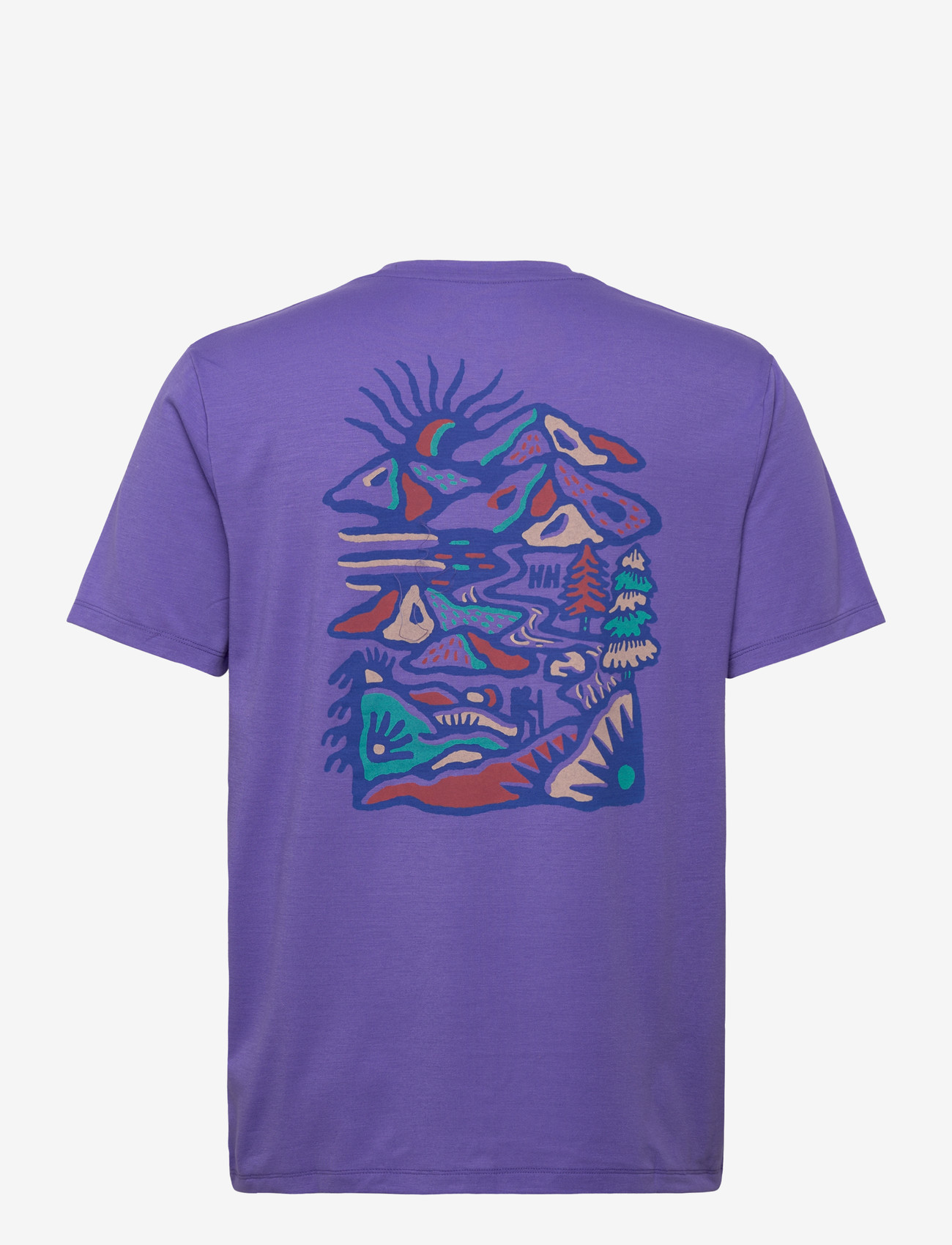Helly Hansen - SKOG GRAPHIC T-SHIRT - oberteile & t-shirts - ultra viole - 2