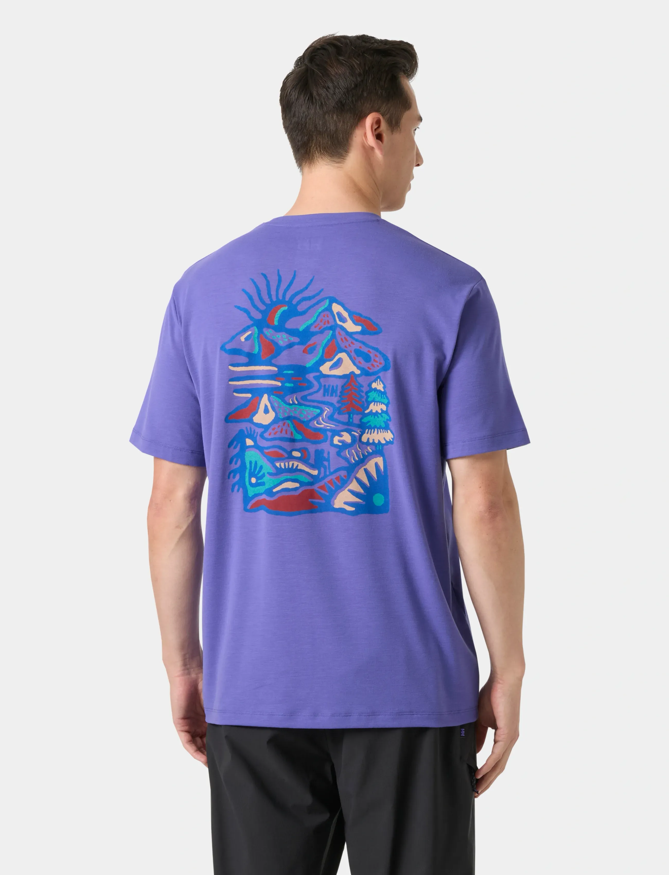 Helly Hansen - SKOG GRAPHIC T-SHIRT - t-shirts - ultra viole - 3