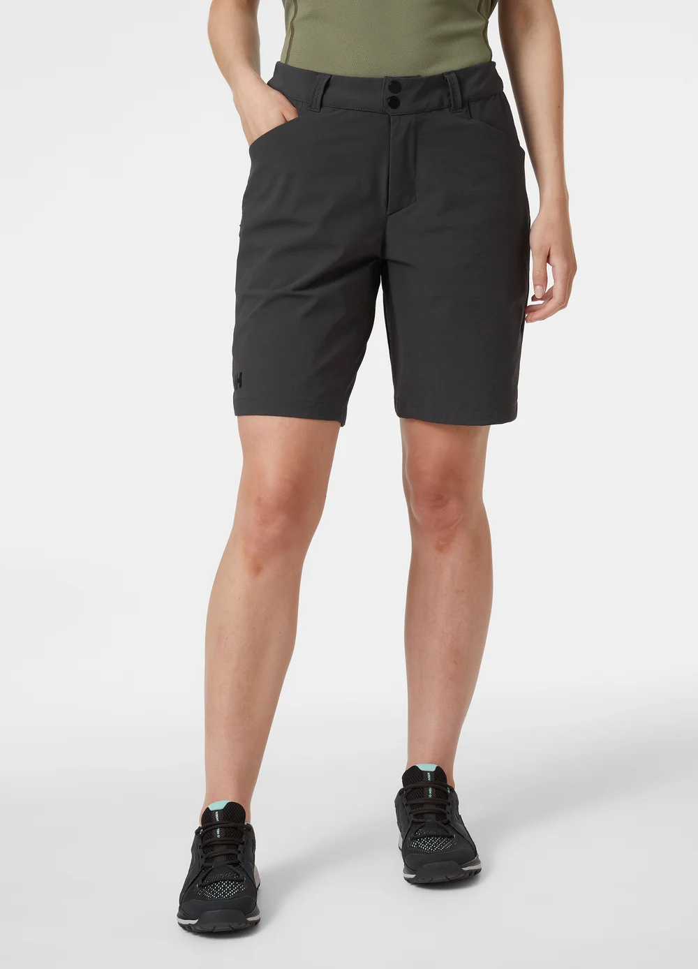 Helly Hansen - W BRONA SOFTSHELL SH - outdoorshorts - ebony - 0