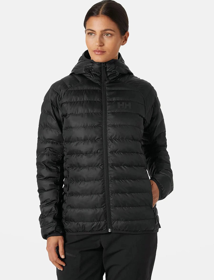 Helly Hansen - W BANFF HOODED INSULATOR - vinterjackor - black - 0