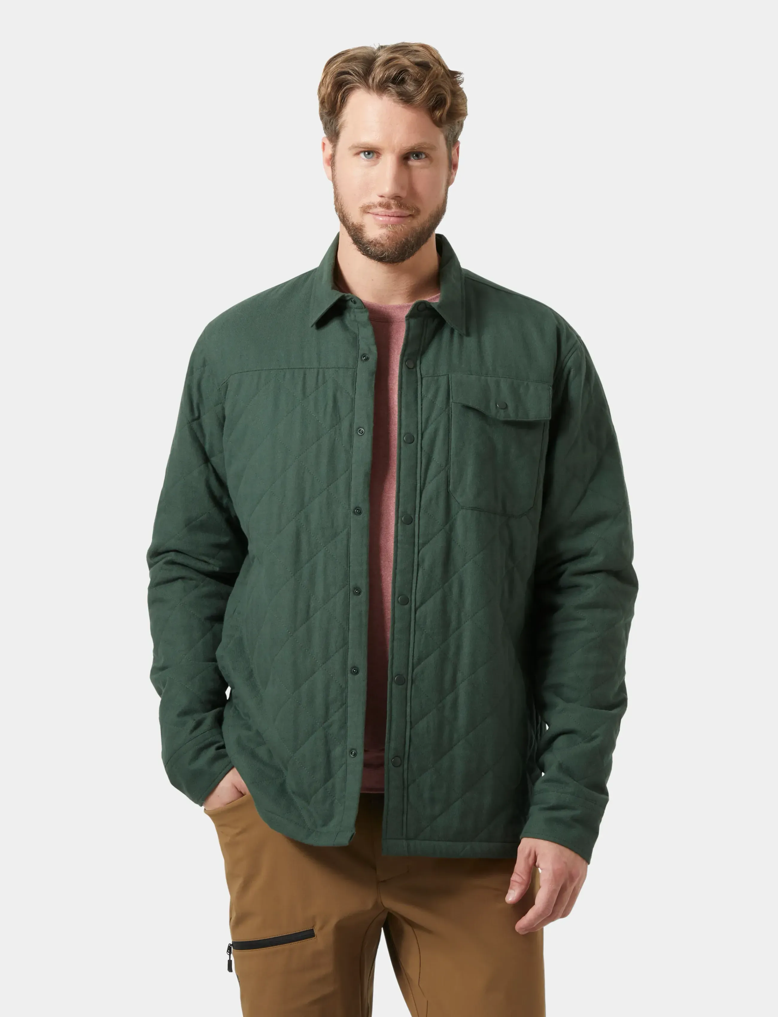 Helly Hansen Isfjord Insulated Shacket, XXL, Sport Jackets, Grün - Outdoor Männerswear