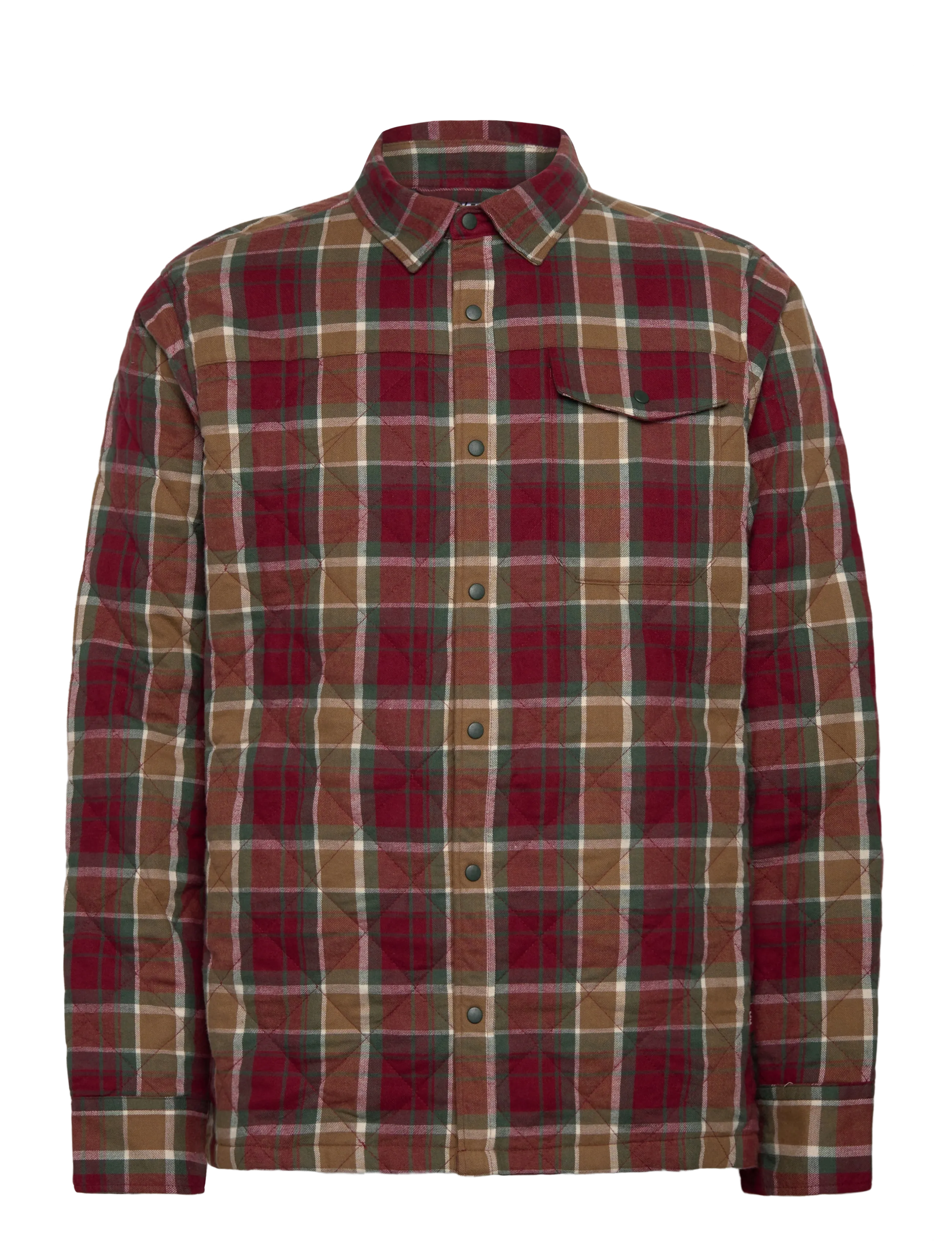 Helly Hansen ISFJORD INSULATED SHACKET - Jackets - SEPIA FJELL / burgundy