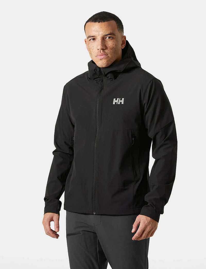 Helly Hansen - BLAZE SOFTSHELL HOOD - vihmamantlid - black - 0