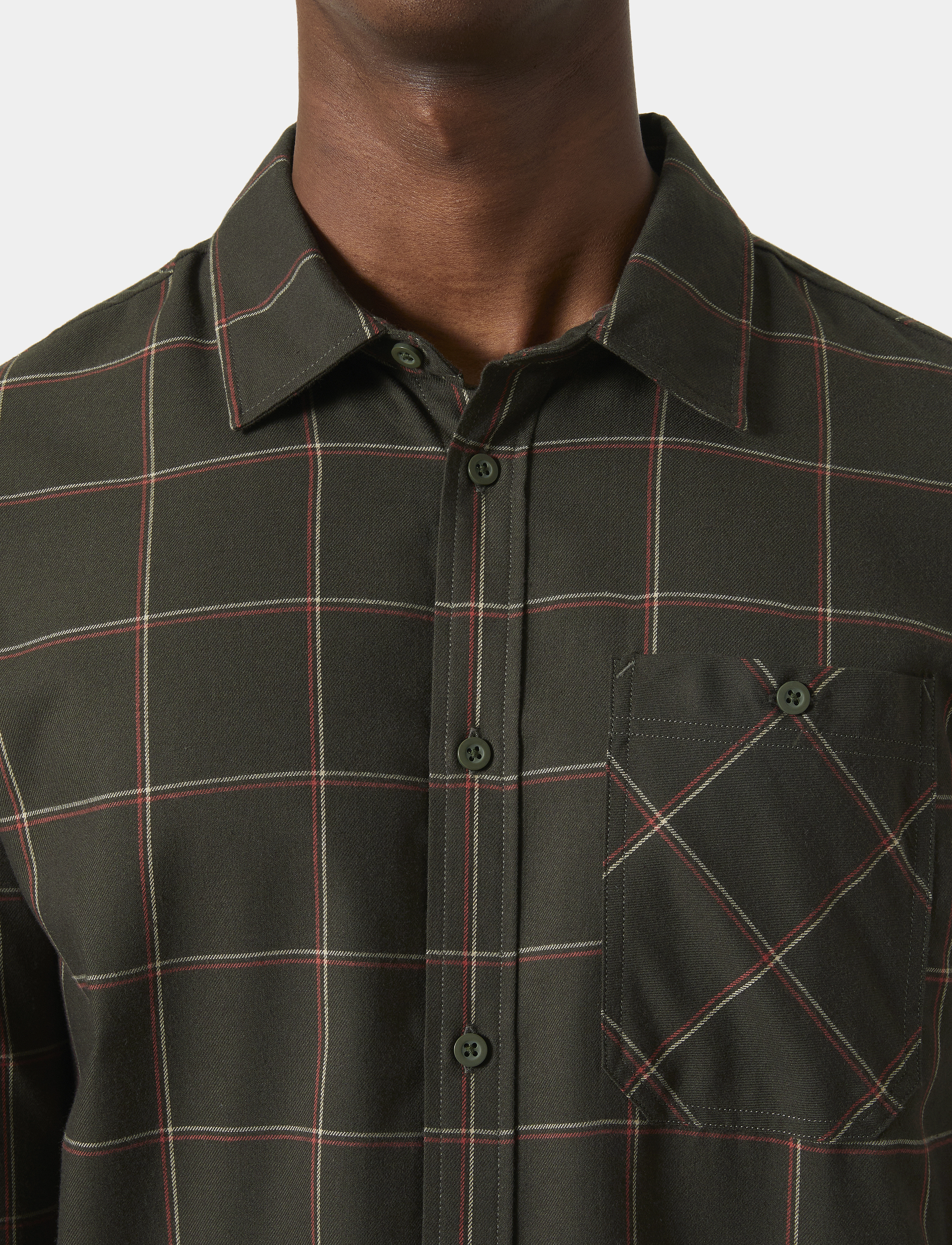 Helly Hansen - AKER FLANNEL LS SHIRT - utility gre - 2