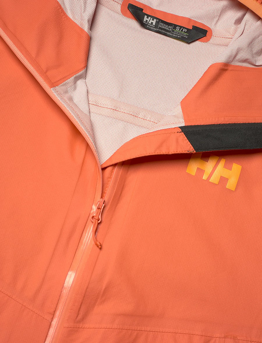 Helly Hansen - W VERGLAS 2.5L FASTPACK JACKET - Āra jakas - bonfire - 2