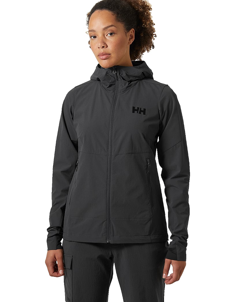 Helly Hansen - W BLAZE SOFTSHELL HOOD - outdoor jacken - ebony - 0