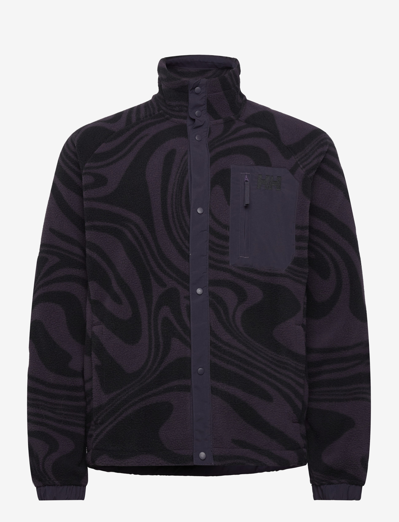 Helly Hansen - PANORAMA PRINTED PILE SNAP - fleece - black - 0