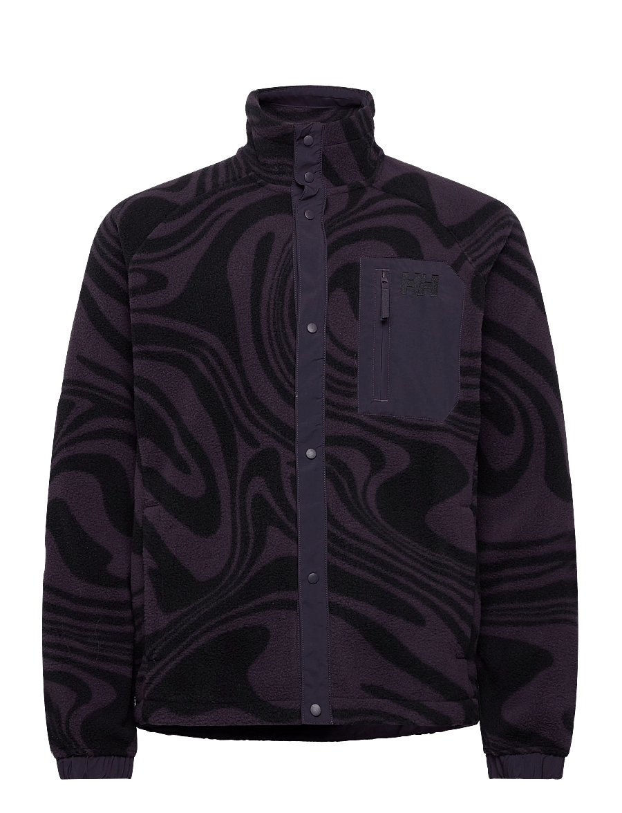 Helly Hansen - PANORAMA PRINTED PILE SNAP - fleece & midlayer - black - 0