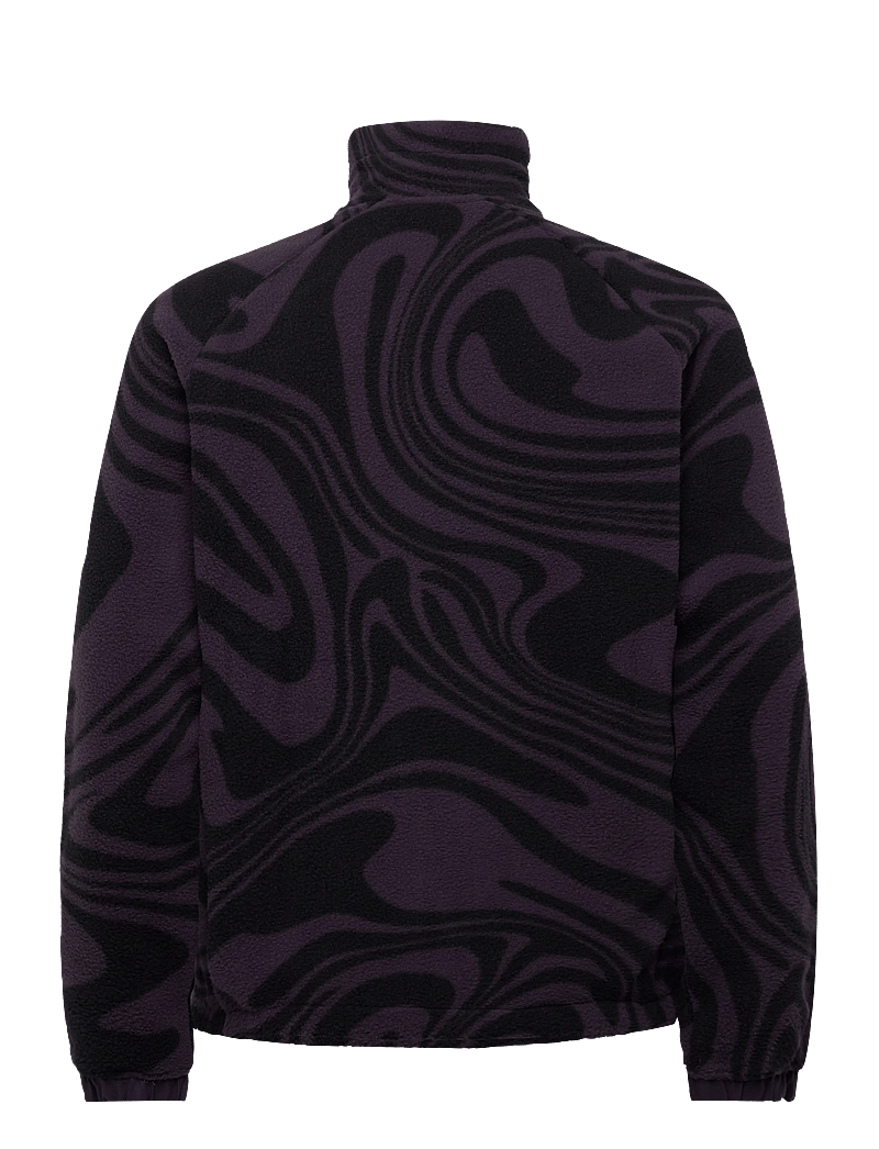 Helly Hansen - PANORAMA PRINTED PILE SNAP - kampsunid ja vahekihid - black - 1