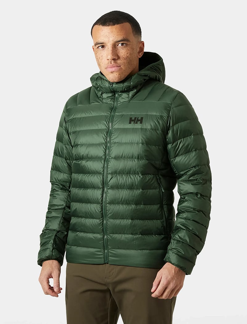 Helly Hansen - VERGLAS HOODED DOWN 2.0 - sulejoped ja voodriga joped - green - 0