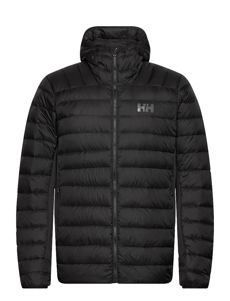 Helly Hansen - VERGLAS DOWN HYBRID HOOD 2.0 - sulejoped ja voodriga joped - black - 1