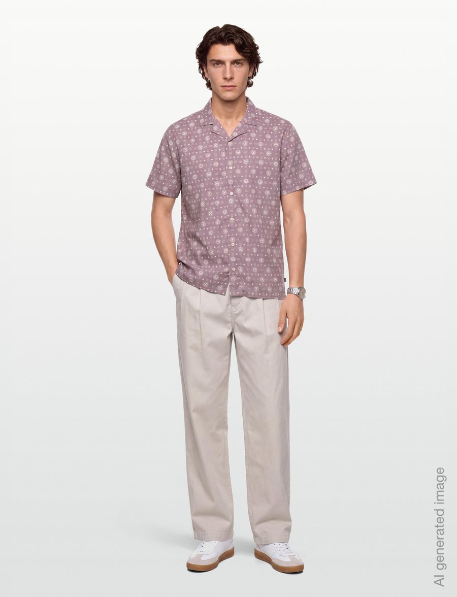 Helly Hansen - HOLMEN SS SHIRT - toppe & t-shirts - purple clay - 0