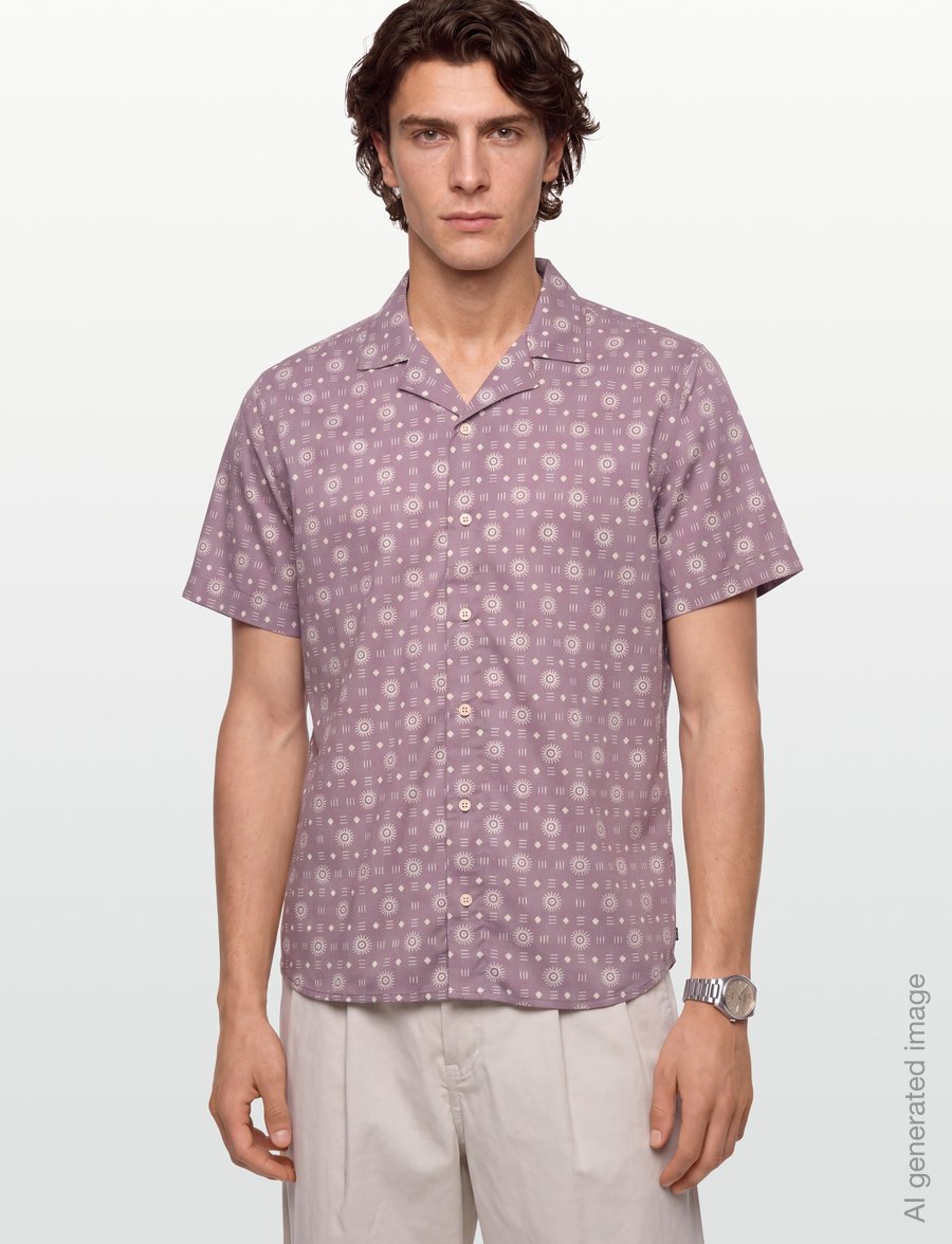 Helly Hansen - HOLMEN SS SHIRT - toppe & t-shirts - purple clay - 3
