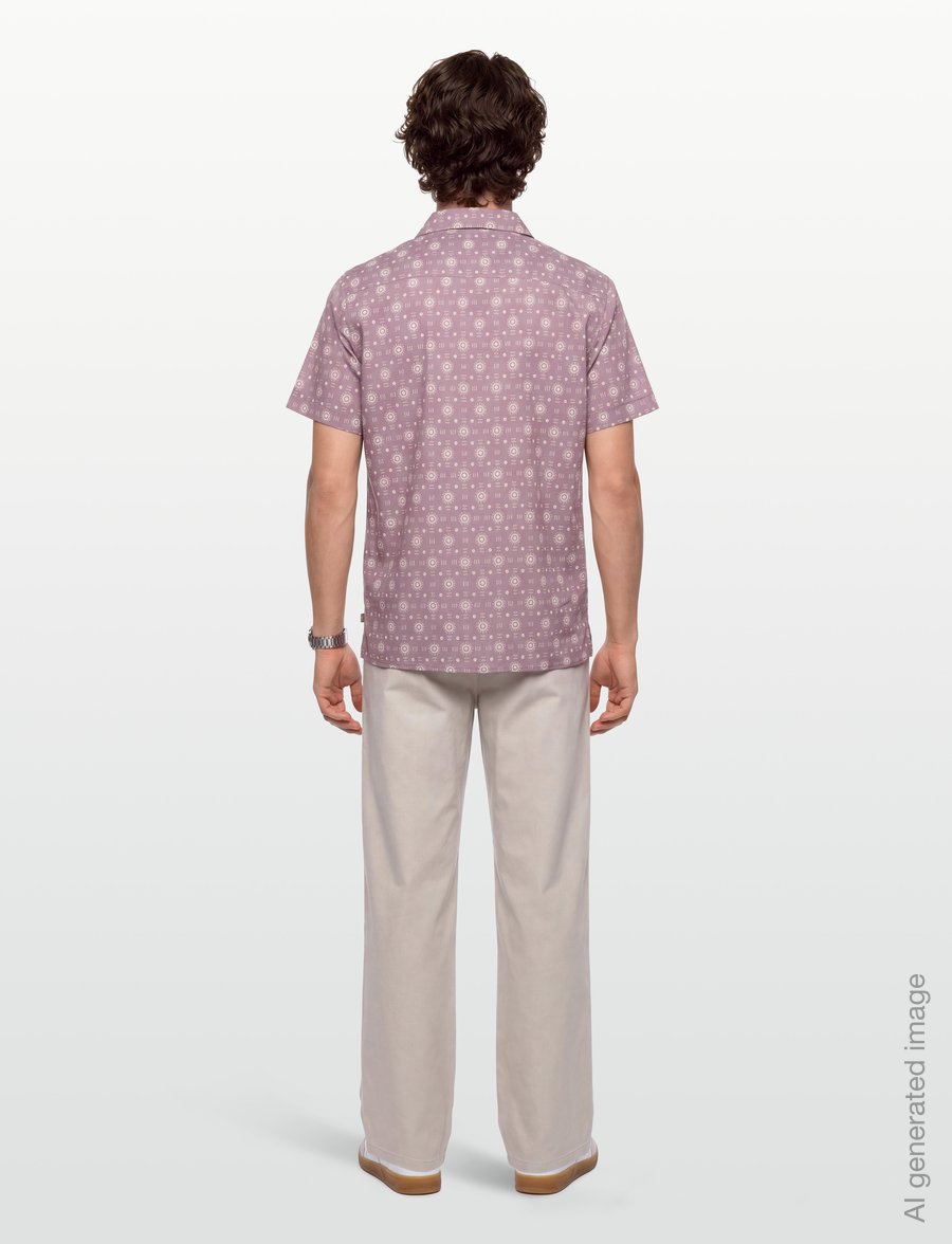 Helly Hansen - HOLMEN SS SHIRT - toppe & t-shirts - purple clay - 4