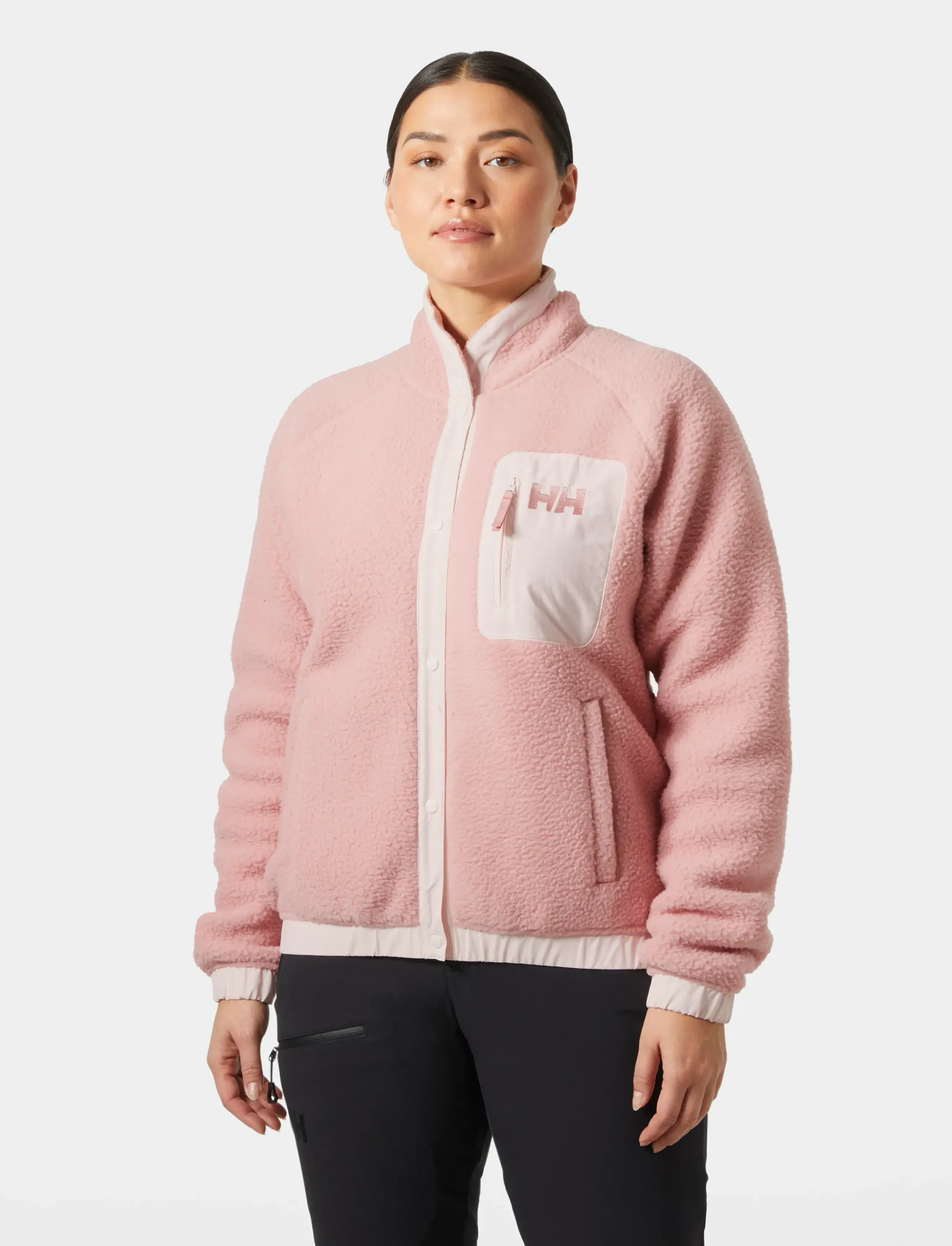 Helly Hansen W Imperial Pile Snap, Kvinder, Trykknap Fleecejakke, Pink, Str: S