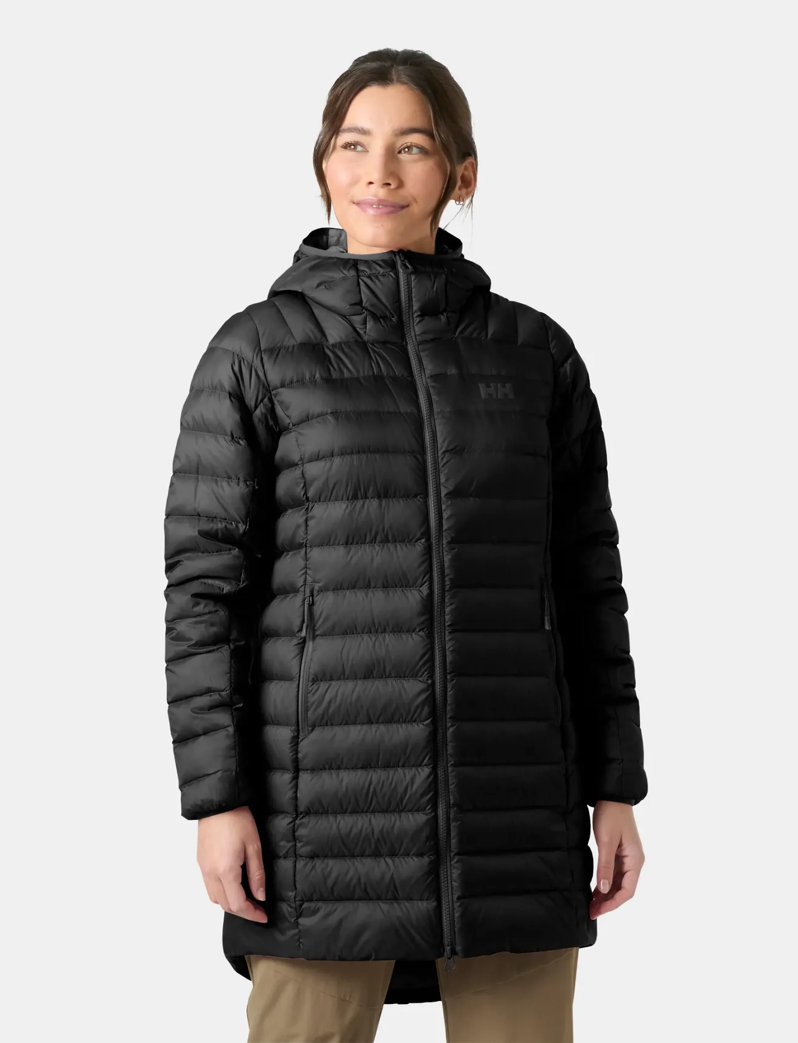 Helly Hansen - W VERGLAS LONG DOWN INSULATOR - dunfrakker - black - 0
