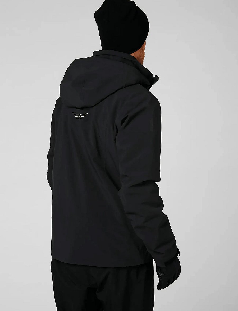 Helly Hansen - ALPHA LIFALOFT JACKET - vestes de ski - black - 3