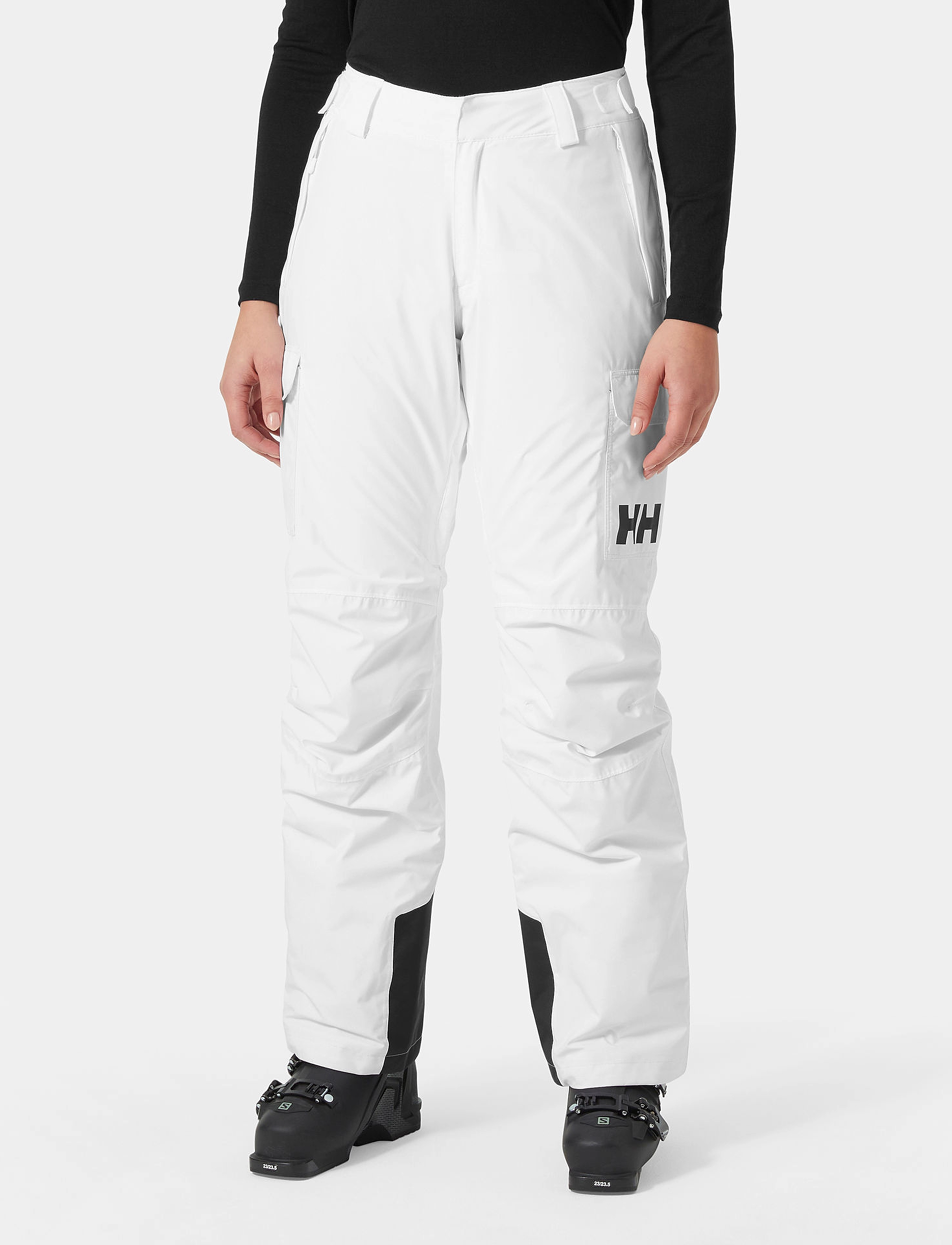 Helly Hansen W SWITCH CARGO INSULATED PANT - Skihosen - WHITE / white