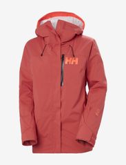 Helly Hansen - W POWSHOT JACKET - ski jackets - poppy red - 0