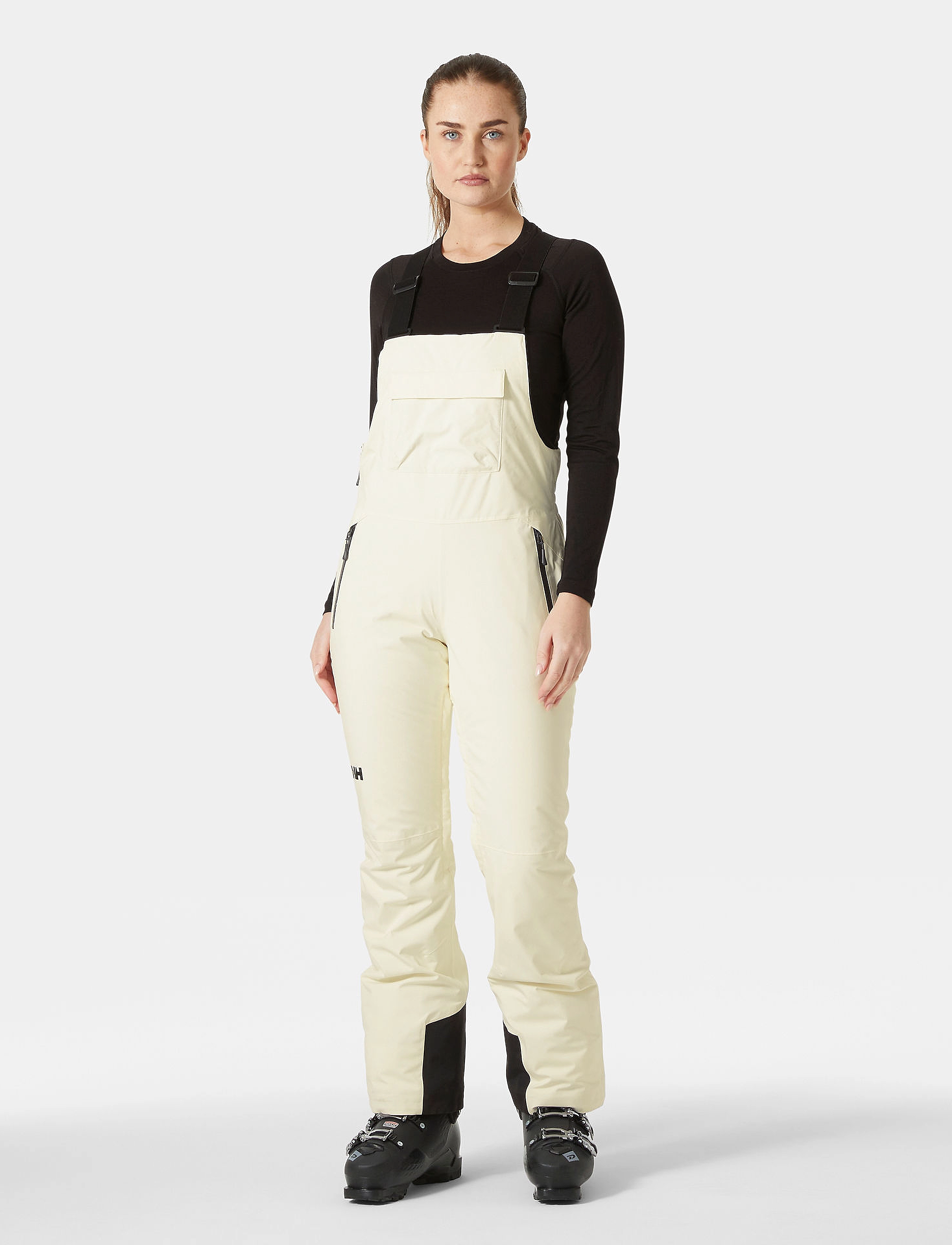 Helly Hansen W Legendary Insulated Bib Pant, XS, White, Underdele > Sportsbukser, Dame