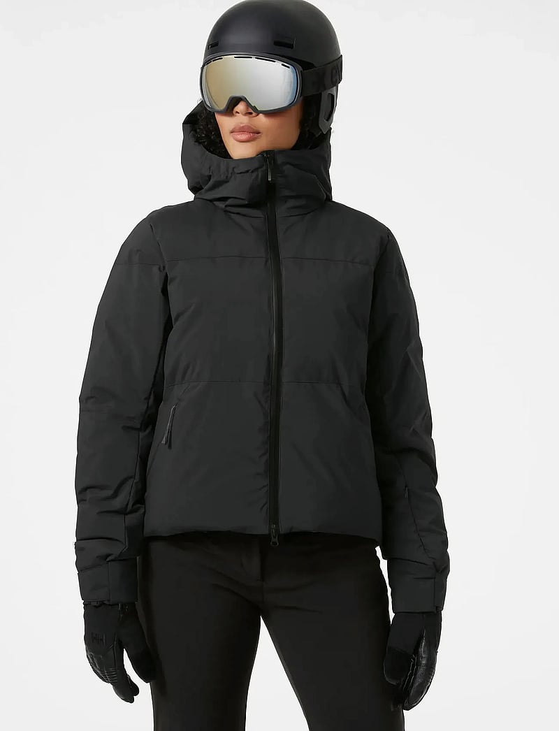 Helly Hansen - W NORA SHORT PUFFY JACKET - ski wear - black - 0