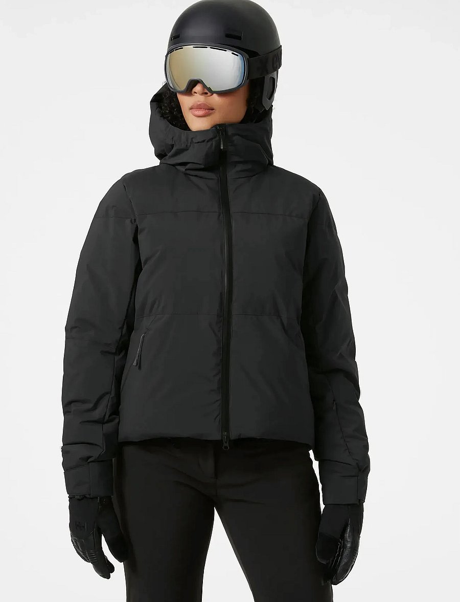 Helly Hansen - W NORA SHORT PUFFY JACKET - skidkläder - black - 0