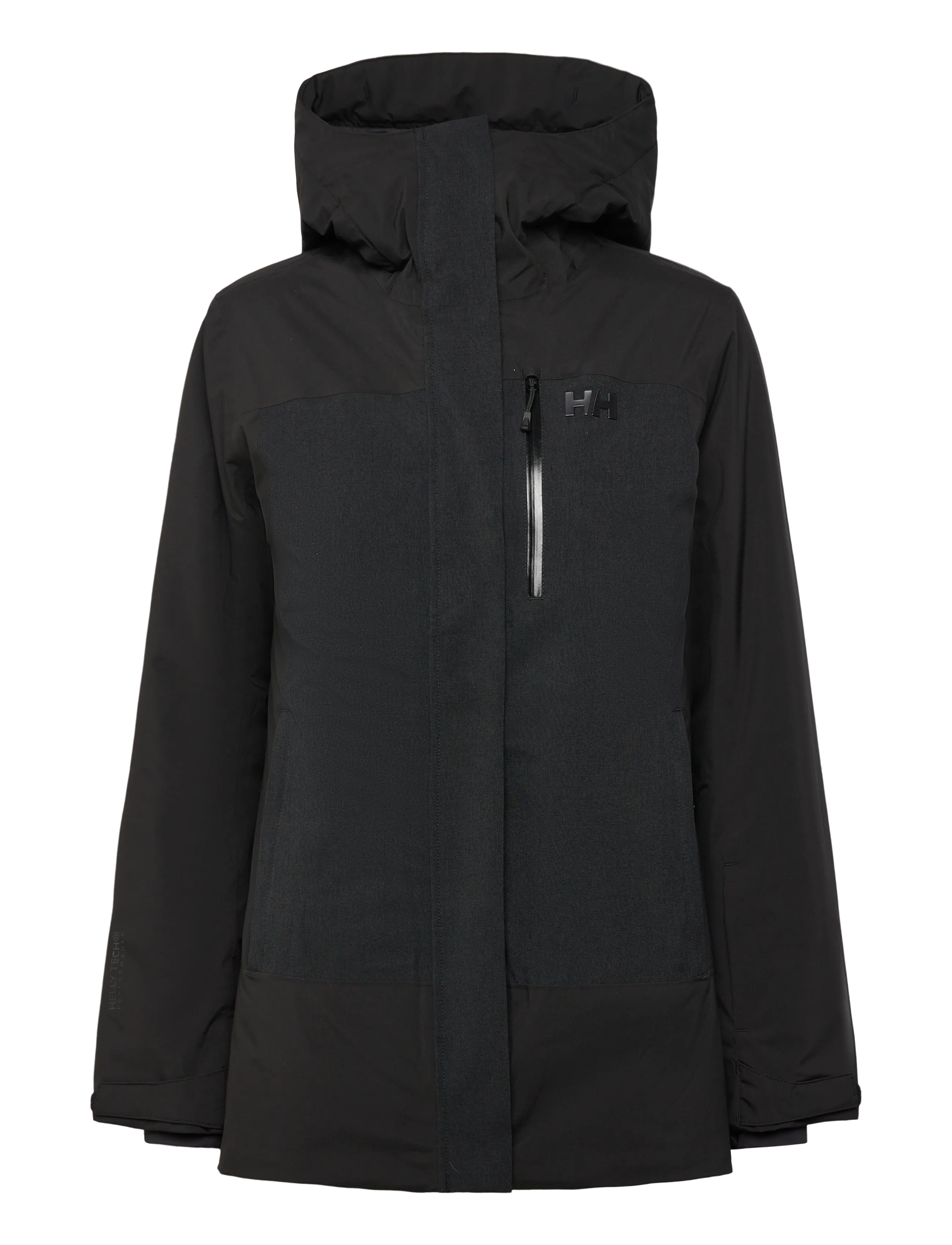 Helly Hansen W SNOWPLAY LONG INS JACKET - Kläder - BLACK / black