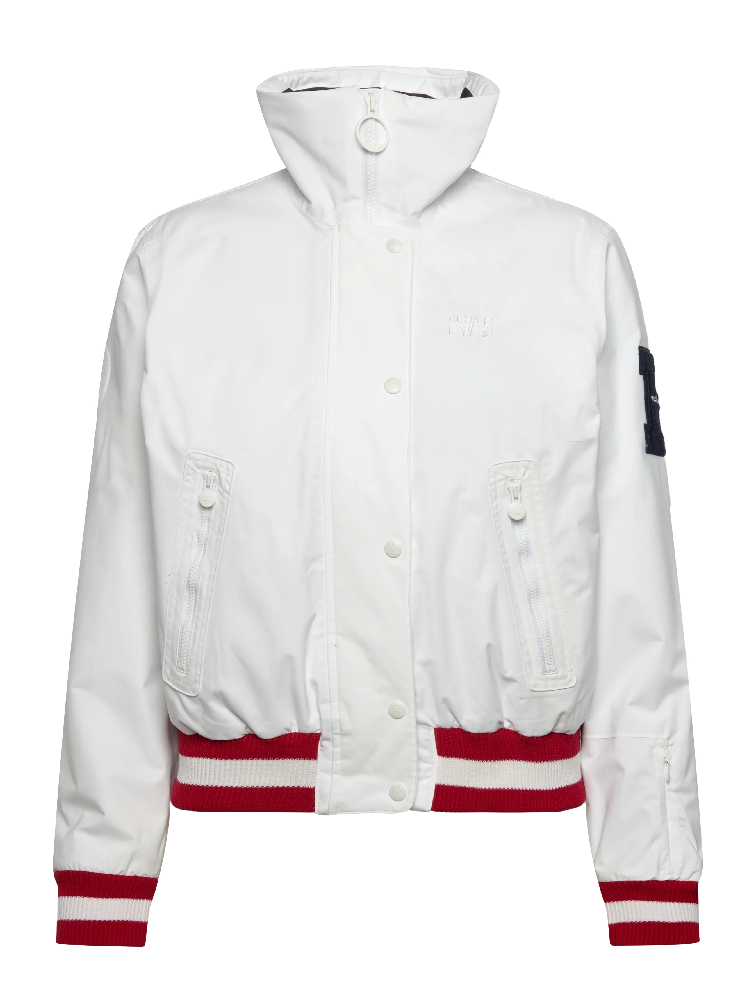 Helly Hansen W APRES VARSITY JACKET - Tøj - WHITE / white