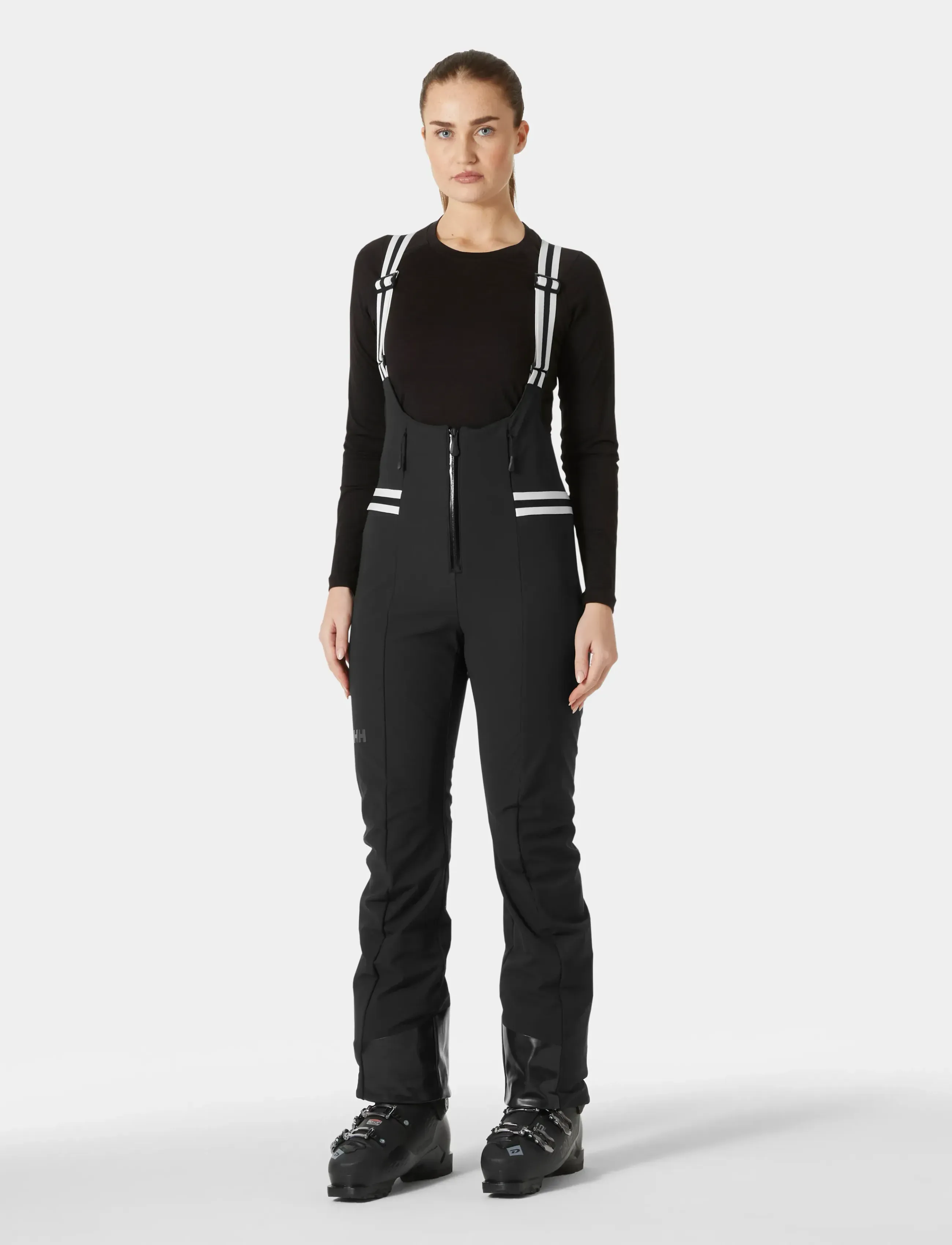 Helly Hansen W AVANTI SOFTSHELL BIB PANT - Joggingbukser - BLACK / black