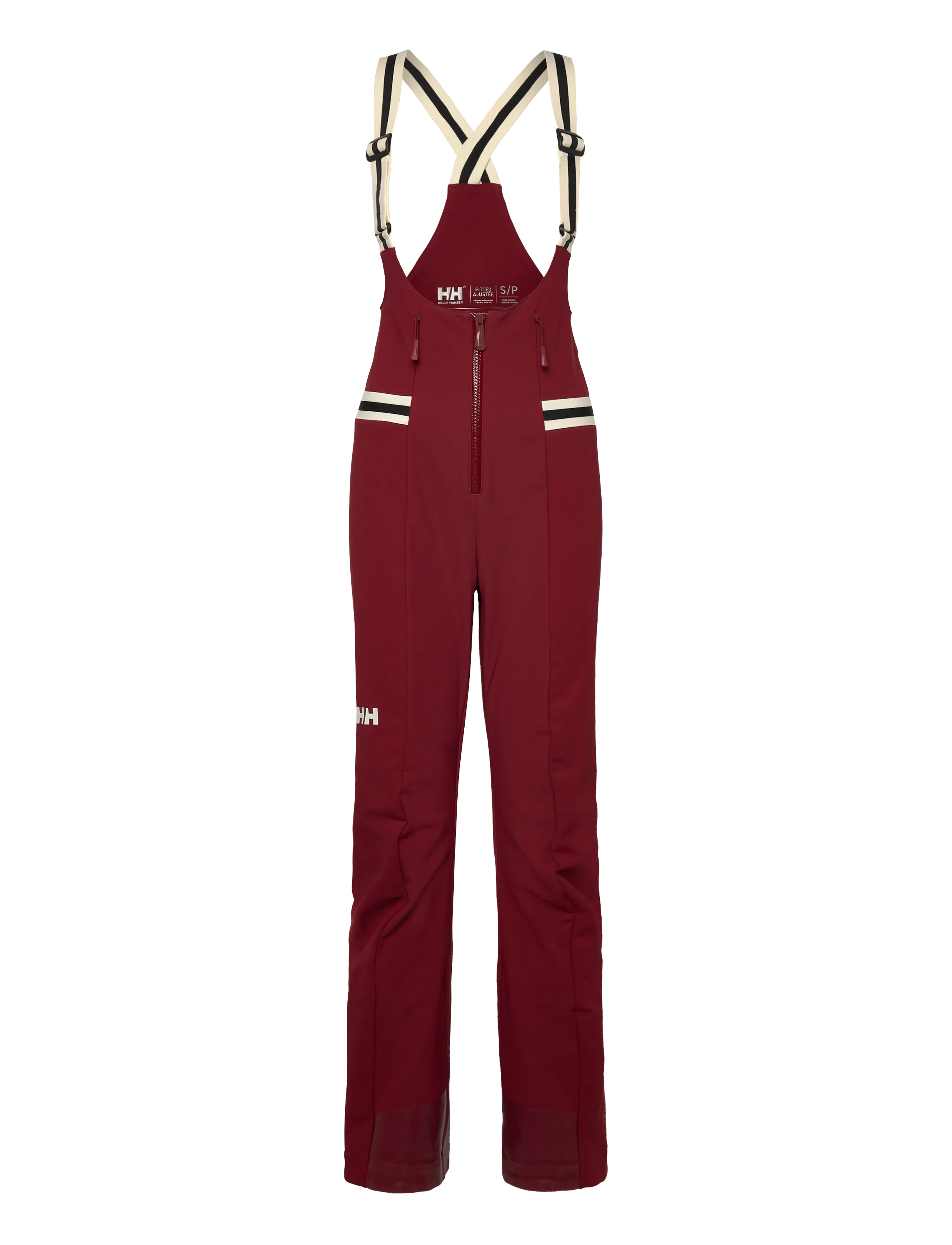 Helly Hansen W Avanti Softshell Bib Pant, Kvinder, Smækbukser, Bordeaux, Str: S