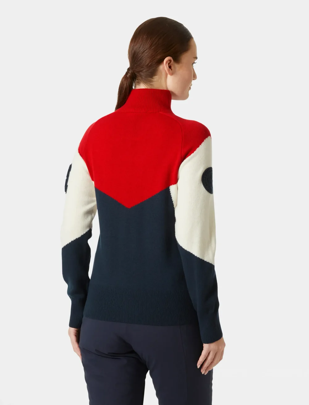 Helly Hansen - W APRES KNITTED SWEATER - strik - navy - 4